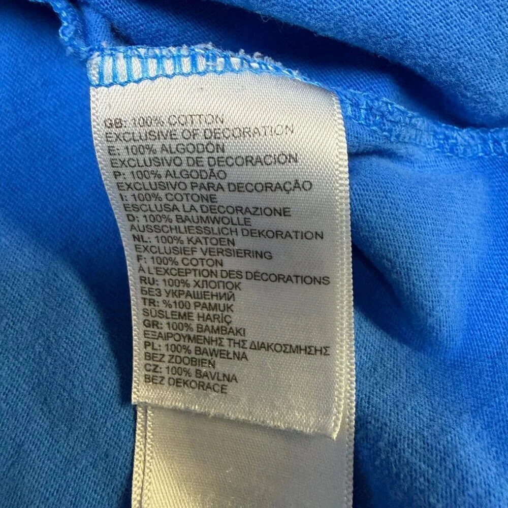 The North Face Long Sleeve Box Logo Tee‎ XL Blue GUC